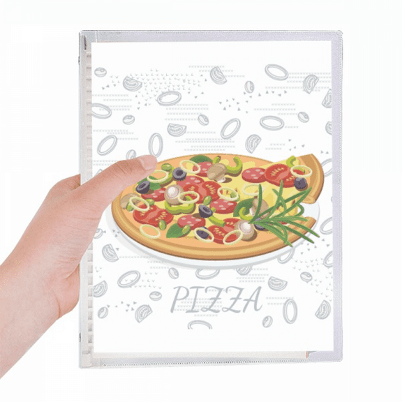 onion pizza italy tomato foods notebook loose diary refillable journal statiry