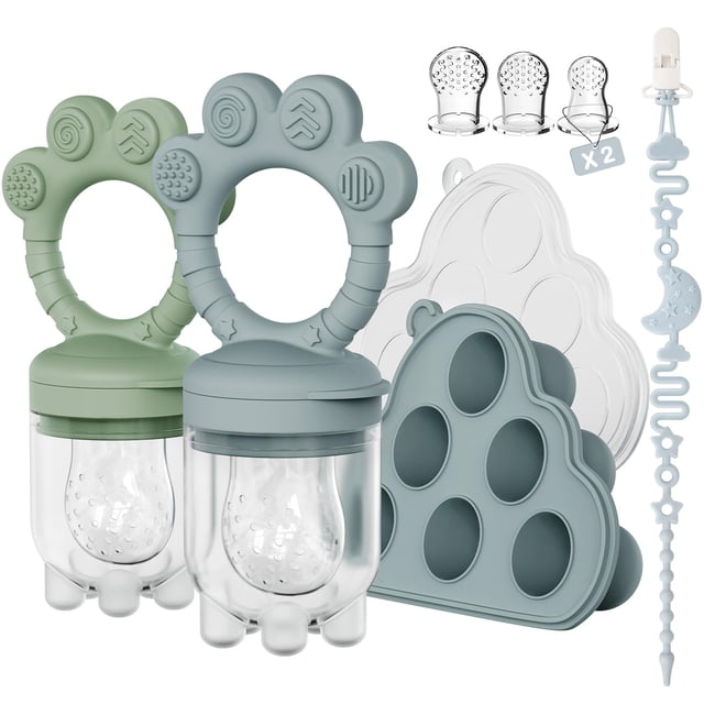 Set de alimentador para comida de bebé y moldes para paletas Mukylar, libre de BPA