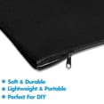 thumbnail image 4 of 30 Piezas Bolsa de Lona Negra En Blanco de 8,3X4,7 Pulgadas Bolsa de Almacenamiento con Cremallera para Papelería Estuche para Lápices con Grafiti Diy Bolsa de Regalo Diy, 4 of 5