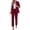 Burgundy, variant on PRETTYGARDEN Two Piece Sets for Women Dressy Pant Suits Lapel Blazer,Straight Leg Dress Pants,Professional Interview Suit Set,Business Casual Outfits,Office Work Clothes,Fall Winter