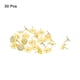 thumbnail image 3 of Uxcell 30Pack 11mmx10mm Flat Head Decorative Upholstery Tacks Furniture Nails, Gold, 3 of 6