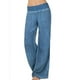thumbnail image 5 of Qarigey Pantalones vaqueros elásticos de cintura media para mujer Pantalones sueltos completos Prendas para la parte inferior del cuerpo azul M Qarigey AP002153-10, 5 of 6