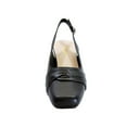 thumbnail image 2 of PEERAGE Mabel Women's Wide Width Leather Low Heel Slingback Pumps, 2 of 11