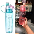 thumbnail image 2 of Yuarrent Bebida deportiva Botella de agua en aerosol Ciclismo al aire libre Senderismo Correr Jogging Bebida Botella Contenedor 400ml / 600ml Kits de desorden para acampar negro 400ml Yuarrent HW5762-01, 2 of 6