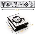 thumbnail image 4 of Black And White Baby Software Book, High Contrast Baby Feel Toy, 4 of 5
