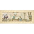 thumbnail image 2 of Olson, Charlene 32x15 White Modern Wood Framed Museum Art Print Titled - Annabelles Bath II, 2 of 4