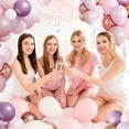 thumbnail image 3 of Kit de Arco de Globos (144 Pzs) Globos de Rosa Crepúsculo y Lila con Efecto Metálico, Decoración para Fiesta, Boda y Celebraciones, 3 of 4