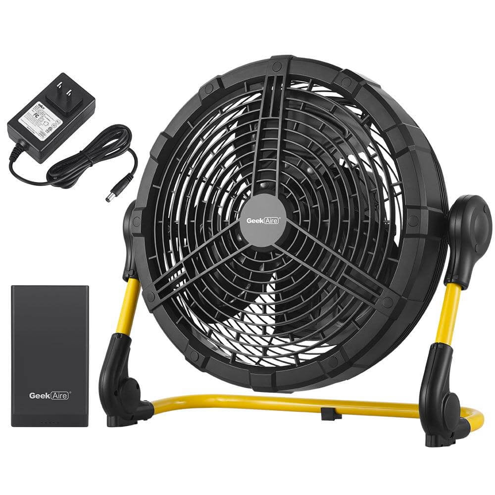 Geek Aire CF100 Cordless 12 inch Rechargeable Outdoor HighVelocity