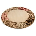 thumbnail image 3 of Well Woven Verdant Vines Modern Damask Border Rug Oriental Floral Gradient Rug, 3 of 5