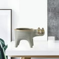 thumbnail image 2 of GROWTH TANK Pot de Fleurs en Céramique Pots de Cactus Vase Gris, 2 of 8