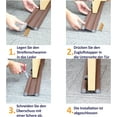 thumbnail image 5 of Door bottom sealing strip, gray on both sides [upgraded leather version], 5 of 5