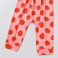 thumbnail image 6 of IWEMEK Summer Strap Jumpsuit for Baby Girls Strawberry Print Cute One Piece Romper Long-Leg Knit Overalls Size 2-3Y, 6 of 7