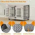 thumbnail image 5 of GIKPAL 27-Inch Dog Crate with Pads, 2-Door Heavy-Duty Indoor Wooden Dog Cage on Wheels for Small to Medium Dogs up to 30 lbs,Gray, 5 of 9