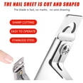 thumbnail image 4 of Nail Extension Clipper U-Shaped Pointed Pliers Acrylic Nail Pliers Professional Stainless Manicure False Nails Trimmer False Gel Sharp Pedicure Nail Tools, 4 of 5