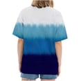 thumbnail image 3 of Blusa de manga corta con estampado de cuello redondo informal para mujer a la moda, Tops de verano OAVQHLG3B Store lin121212, 3 of 3