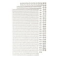 thumbnail image 1 of Pegatinas de Strass Uxcell, Strass Autoadhesivos, Gemas, Pegatinas de Brillo, Blanco Claro, 1 of 6
