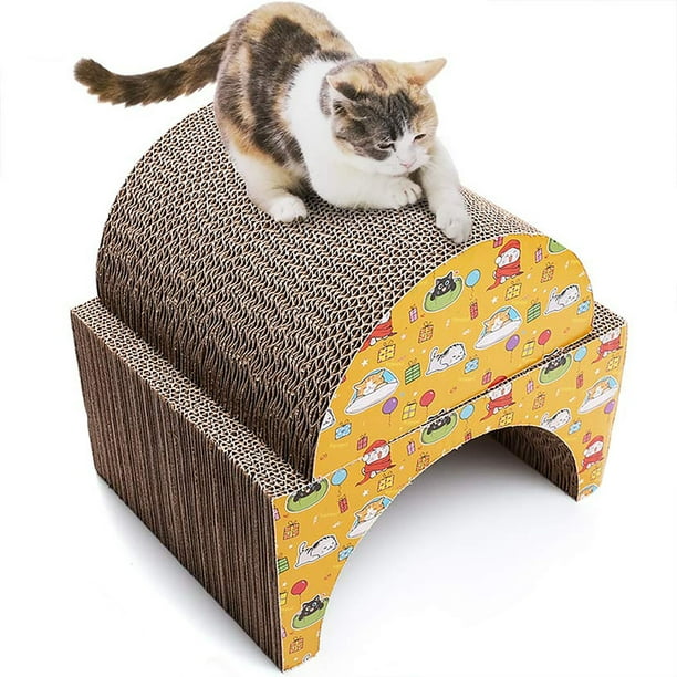 Cat Scratcher Cardboard, Recycle Corrugated Scratching Pads Lounge Sofa