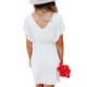 thumbnail image 3 of Txlixc Vestido de Punto de Verano para Mujer, Adultos de Cintura Alta con Cuello en V Manga Corta Flutter de una Sola Pieza Txlixc Estilo de ocio, 3 of 6