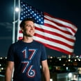 thumbnail image 4 of Mens 1776 Stripes Funny T Shirt Awesome Fourth Of July Graphic Tee for Men Graphic Tees, 4 of 9