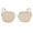 Gold Nude | Pink Flash Slv, variant on Jimmy Choo JAYLA/S 02F7 9O Women's Gold Square Frame Sunglasses