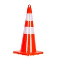 thumbnail image 5 of 10 Pack 27" Traffic Safety Road Cones, PVC Road Parking Cones with Handle, Orange Reflective Strips Collar Safety Signs for Road Parking, Driving Practice, Orange, 5 of 6