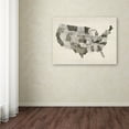 thumbnail image 4 of Trademark Fine Art "United States Watercolor Map" Canvas Art by Michael Tompsett, 4 of 4