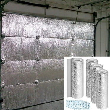 Garage Door Insulation Kit Fits 9' x 7', 4 Rolls Garage Door Insulation 21' x 9'