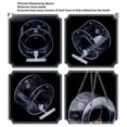 thumbnail image 3 of Clear Window Bird Feeders, Sturdy Round Shape Wild Bird Feeders Hanging Chain Precise Discharge   For Garden, 3 of 8