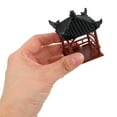 thumbnail image 2 of Shisuyan Arch Shape Mini Pavilion Statue Plastic Zen Garden Fish Tank 1Set 2.6x2.2x2.2in, 2 of 9
