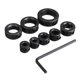 thumbnail image 1 of Drill Bit Stop Collar 8Pcs Drill Depth Stop Collar Limite Rings, Adjustable Dowel Shaft Chuck Positioner Locator for Drill Consistent Drilling, 1 of 5