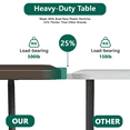 thumbnail image 5 of WLLJOY 6ft Folding Table, Portable Camping Table with Handle, Durable and Anti-fouling Picnic Table Suitable for Party, Camping and Picnic, Brown, 5 of 11