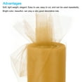thumbnail image 3 of Uxcell Tulle Rolls Fabric Spools 6" 25 Yards Golden for Decoration Wrapping Wedding DIY Crafts, 3 of 5