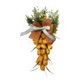 thumbnail image 1 of yuksok Spring Flower Wreath Carrot Easter Teardrop Swag for Wall Home Holiday Small, 1 of 9