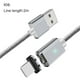 thumbnail image 1 of Essager Phone Cable de carga rápida Sincronización de datos de teléfono móvil Cable de diseño trenzado, Plateado, para IOS, 2m Monstrate EL5296-18, 1 of 2