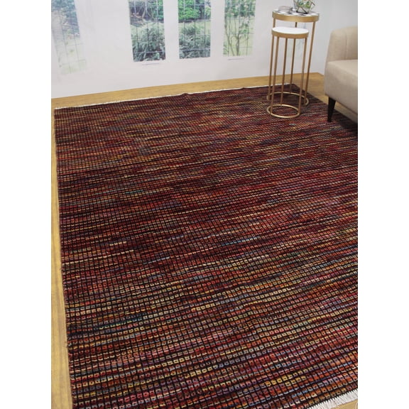 Peshawar Kerime Burgundy/Beige Rug, 8'2" x 10'0"