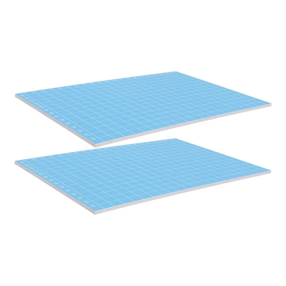 WEUVEB 2Pcs Blue PVC Linoleum Carving Blocks for DIY Printmaking and Stamp Making