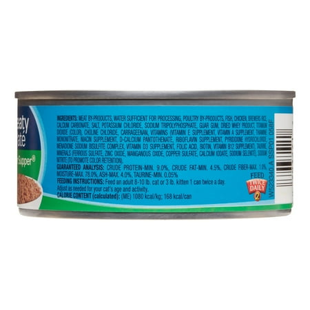 9 Lives Meaty Pate Super Supper Wet Cat Food, 5.5 oz, 4 Count