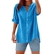 thumbnail image 1 of Camisa informal con botones para mujer para el día a día: top ligero de verano con diseño versátil, color liso y fácil cuidado., 1 of 4