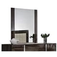 thumbnail image 4 of Modern Gray Glossy Wall Mirror - Black, 4 of 4