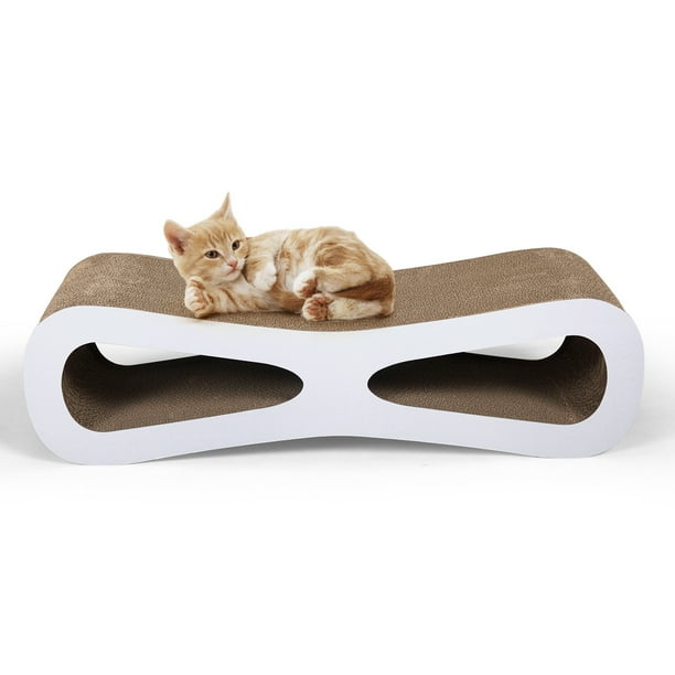 Coziwow Cat Scratching Pad Post Cardboard,Jumbo Cardboard Scratch Cat Scratcher Lounge House Bed