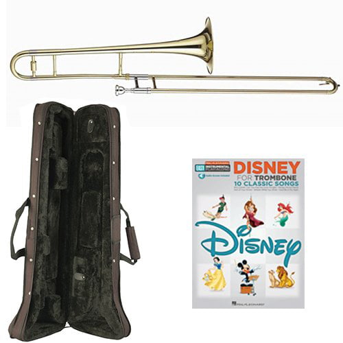 Classic Disney Bb Tenor Trombone Pack - Includes Trombone &amp; Accessories &amp; Play Along Book - Walmart.com