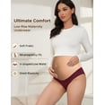 thumbnail image 2 of INNERSY Women's Maternity Panties Under the Bump Cotton Postpartum Underwear 5-Pack(XL,Floral), 2 of 6