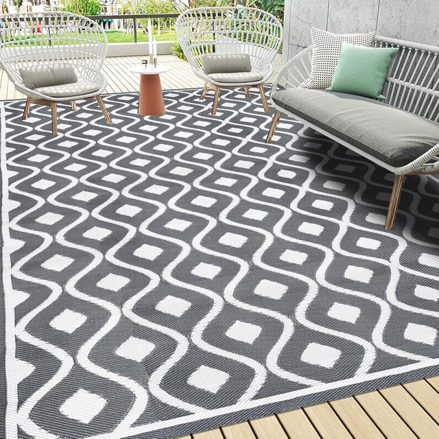 Outdoor Rugs &#;x Outdoor Patio Rug Reversible Mats RV Camping Rugs Outdoor Area Rug Portable Plastic Straw Rug Outside Rugs for Patio RV Camping Balcony Beach