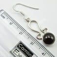 thumbnail image 3 of SilverStarJewel 925 Pure Silver Jewelry From India Jaipur, Natural Red Garnet Earrings 3.9 CM, 3 of 3