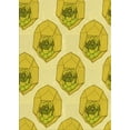 thumbnail image 1 of Ahgly Company Machine Washable Indoor Rectangle Transitional Bold Yellow Area Rugs, 4' x 6', 1 of 7
