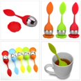 thumbnail image 4 of Juego de 2 infusores/filtros difusores de té verde/filtro de té, forma de té, silicona de grado alimenticio e infusor de acero inoxidable de alta calidad, 4 of 4