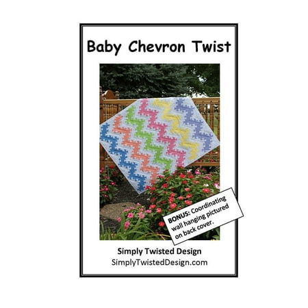 Pattern~Baby Chevron Twist~Baby Quilt 34'' x 41''  by Simply Twisted