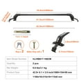 thumbnail image 3 of KFFKFF Roof Rack Cross Bars, 41.3" Aluminum Roof Rack Crossbars, Fit Roof without Side Rail, 155 lbs Load Capacity, Adjustable Bare Roof Crossbars with Locks, for SUVs, Sedans, and Vans, 3 of 9