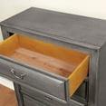 thumbnail image 4 of Furniture of America Damien Rustic 5-Drawer Chest, Gray, 4 of 6