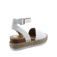 thumbnail image 2 of Sensational-01 Women's Espadrilles Trim Flatform Wedge Buckle Ankle Strap Open Toe Sandals, 2 of 2